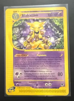 Pokemon Card Alakazam Non Holo 33/165 Rare Expedition Base Set - Image 1