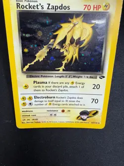 Pokemon Rocket's Zapdos 15/132 Gym Challenge Rare Holo Unlimited Wizards ENG - Image 5