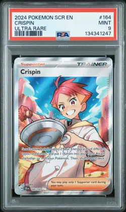2024 POKEMON SCR EN-STELLAR CROWN ULTRA RARE #164 CRISPIN PSA 9 - Image 1