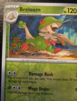 Breloom 006/182 Reverse Holo Common Scarlet & Violet: Destined Rivals Pokemon - Image 2