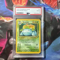 Pokemon TCG • Venusaur 15/102 Holo Rare Base Set 1999 Unlimited • PSA 2 - Image 1