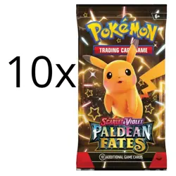 Pokemon TCG 10x Booster Pack PALDEAN FATES SV4.5 - ENG ENGLISH - Image 1