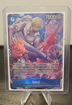 One Piece TCG Sanji OP11-051 a Fist of Divine Speed Foil Alternate Art SR - Image 1