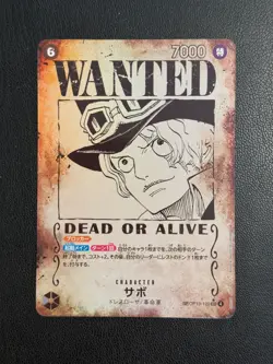 One Piece OP13-120 Sabo Japanese Wanted Dead or Alive NM - Image 1