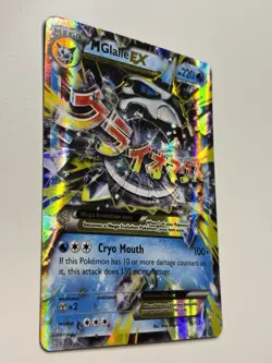 Pokemon TCG Mega M Glalie EX Full Art Holo Ultra Rare 35/162 LP - Image 2