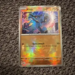 Riolu 50/131 Pokemon TCG Prismatic Evolutions Masterball Holo Near Mint - Image 1