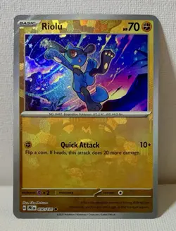 Riolu 50/131 Pokemon TCG Prismatic Evolutions Masterball Holo Near Mint - Image 1