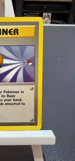 Pokemon Cards: Base Set Rare: Scoop Up Trainer 78/102 TCG 1999 WOTC Vintage - Image 3