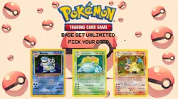 Vintage Pokemon Base Set Unlimited WOTC - Pick Your Card LP-NM - Image 1