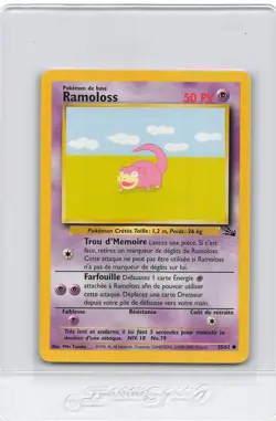SLOWPOKE (RAMOLOSS) 55/62 - FRENCH Fossil Set - WoTC Pokemon Card - NM/M - Image 1