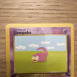 Rare Slowpoke 1st Ed Non Holo Pokemon - TCG 1999 Set Vintage Card 55/62 NM WOTC - Image 2