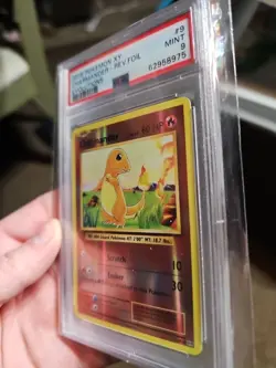 2016 POKEMON XY EVOLUTIONS #9 CHARMANDER-REVERSE FOIL PSA 9 - Image 2