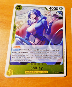 ONE PIECE ENGLISH CARD GAME RARE HOLO CARTE CARTE SHIRLEY OP11-104 R EN NM - Image 1