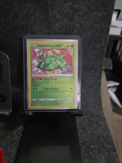 Pokemon Go Radiant Venusaur Holo TCG Card 004/078 - Image 1