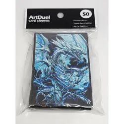ArtDuel Yugioh Card Sleeves - White Dragon - 50ct Blue - Image 3