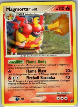 Magmortar - 31/132 (Secret Wonders) Holo - Pokemon Card - LP - Image 1