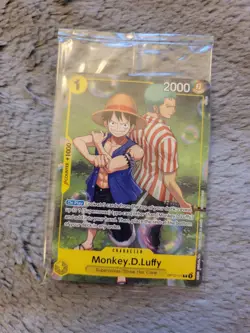 One Piece Monkey.D.Luffy Learn Together Deck Set Sail Event Promo Card SEALED NM - Image 1