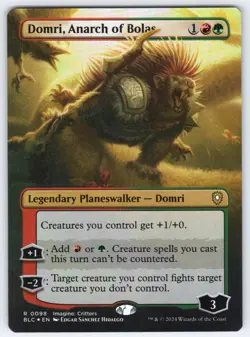 Domri, Anarch of Bolas (Borderless) R Commander: Bloomburrow # 98 NM Foil - Image 1