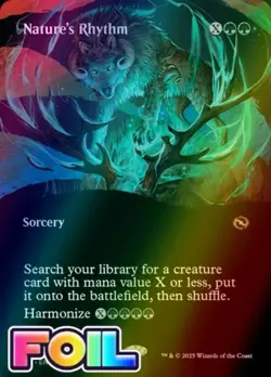 Nature's Rhythm (Borderless) Tarkir: Dragonstorm Foil #0349 Near Mint - Image 1