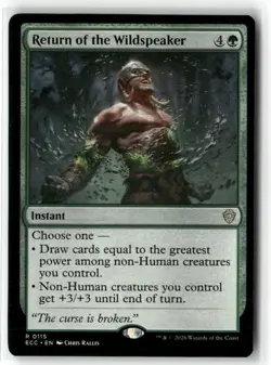 Return Of The Wildspeaker Commander: Lorwyn Eclipsed NM Regular Magic MTG - Image 1