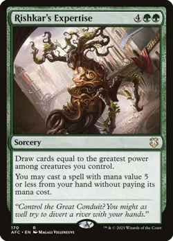 ~1x Rishkar's Expertise x1 ~NM~ AFC Magic the Gathering MtG~ - Image 1