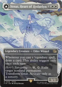 Venat, Heart of Hydaelyn (Borderless) R FINAL FANTASY 329 - LP MTG - Image 1