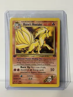 Pokemon 1st Edition Blaine’s Ninetales Gym Challenge 21/132 - Image 1