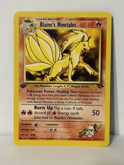 Pokemon 1st Edition Blaine’s Ninetales Gym Challenge 21/132 - Image 2