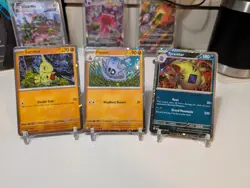 Pokemon PAL 110/193 Larvitar, 111/193 Pupitar, Tyranitar 135/193 Cosmos Holos - Image 1