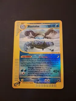 Pokemon Expedition Base Set Blastoise 37/165 Reverse Holo Eng Good - Image 1