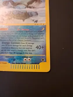Pokemon Expedition Base Set Blastoise 37/165 Reverse Holo Eng Good - Image 2