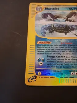 Pokemon Expedition Base Set Blastoise 37/165 Reverse Holo Eng Good - Image 3