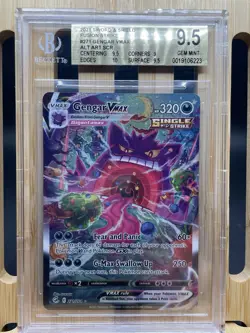 BECKETT GEM MINT 9.5 Gengar VMAX 271/264 POKEMON SWSH: Fusion Strike **PURP** - Image 1