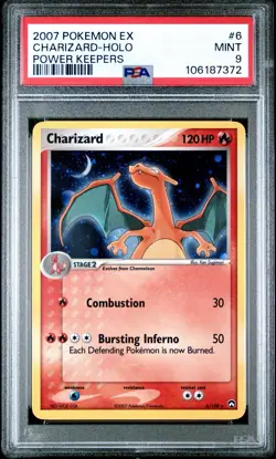 Pokemon Charizard EX Power Keepers Holo Rare #6 PSA 9 Mint - Image 1