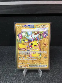 Pikachu EX #247/191 English Pokemon Sv08 Surging Sparks Hyper Rare Gold NM - Image 4