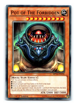 Pot of The Forbidden - MP16-EN134 - Common - 1st Edition Yugioh - Image 1