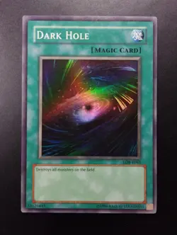 YUGIOH 2002 | DARK HOLE | LOB-E041 | OLD PRINT (MAGIC) | EXCELLENT - Image 1