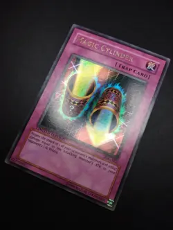 YUGIOH 2004 | MAGIC CYLINDER | IOC-SE2 | LIMITED | FOIL COLOR MISPRINT | EX-NM - Image 3