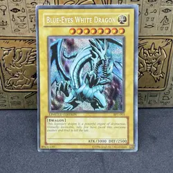 Yugioh Blue-Eyes White Dragon BPT-003 Limited Ed Secret Rare Reverse Foil MP - Image 1