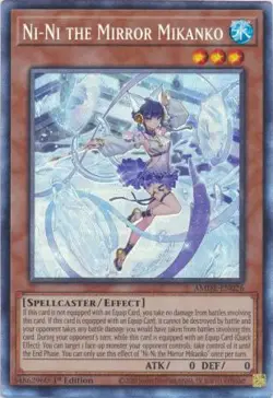 Yugioh! LP Ni-Ni the Mirror Mikanko - AMDE-EN026 - Collector's Rare - 1st Editio - Image 1