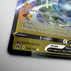 Pokemon TCG Rayquaza V & VMAX 100/159 101/159 Set Crown Zenith NM Holo - Image 3