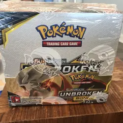 Pokemon Sun & Moon Unbroken Bonds Sealed Booster Box W/ acrylic case - Image 1