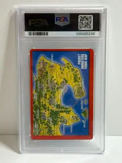 1996 POKEMON JPN BANDAI CARDDASS VENDING #156 BLASTOISE TRAINER PSA 7 - Image 2