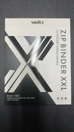 Vault X Exo-Tec Zip Binder SV10.5 16 Pocket XXL - Pokemon Black Bolt White Flare - Image 1
