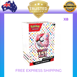 Pokemon Scarlet & Violet 151 English Booster X8 BUNDLES SEALED - Free Express - Image 1