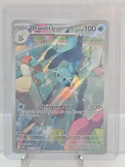 Pokemon Dewott 106/086 White Flare Illustration Rare IR Holo TCG Card - Image 1