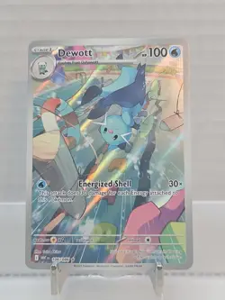 Pokemon Dewott 106/086 White Flare Illustration Rare IR Holo TCG Card - Image 3