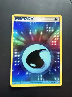 Pokemon Card - Water Energy Power Keepers 105/108 Reverse Holo MP - Image 1
