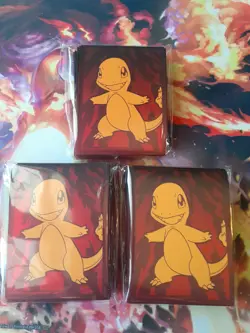 x65 Sealed Charmander Obsidian Flames Card Sleeves from Pokemon TCG ETB (x1) - Image 3