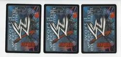 Lot of 3 SS3 Foil Maneuver cards for WWE WWF Raw Deal card game ccg - Image 2